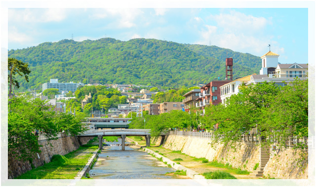 芦屋市の街